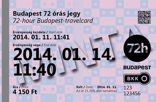 72 hour Budapest Travel Card